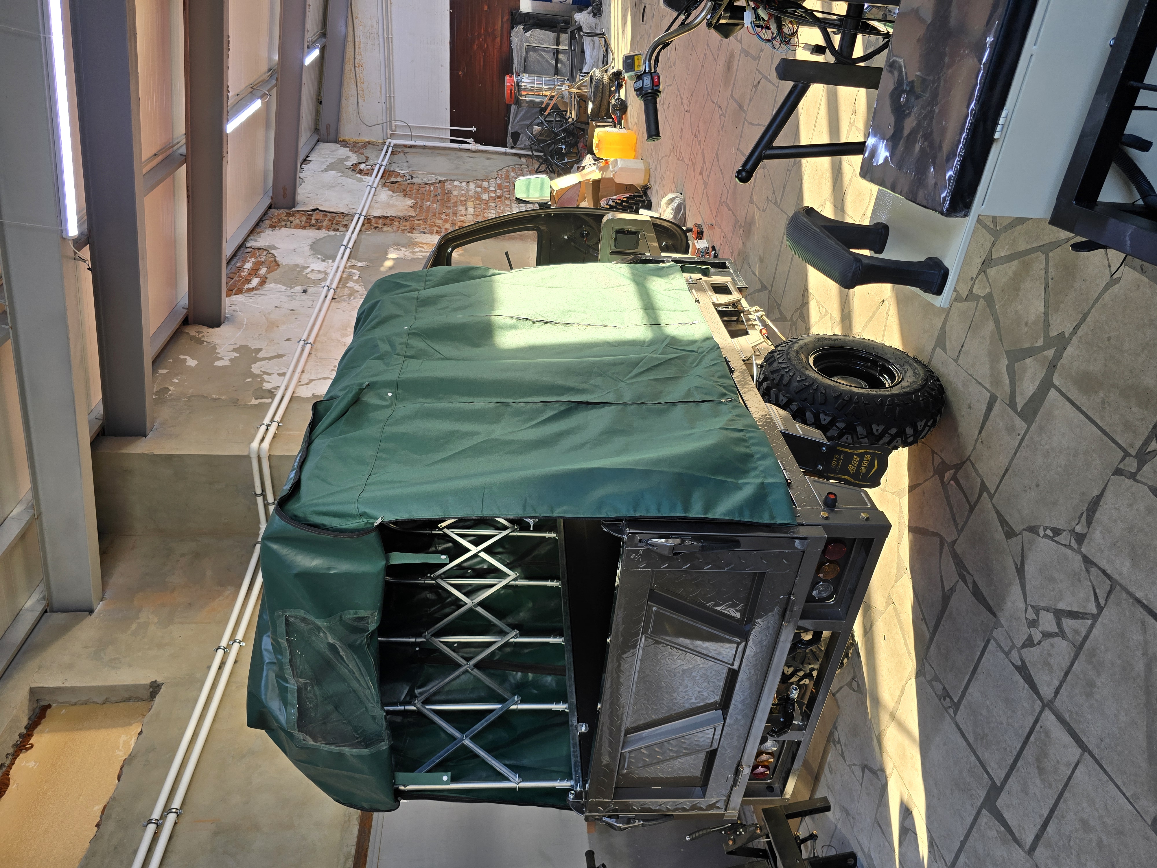 Тент каркасный сдвижной