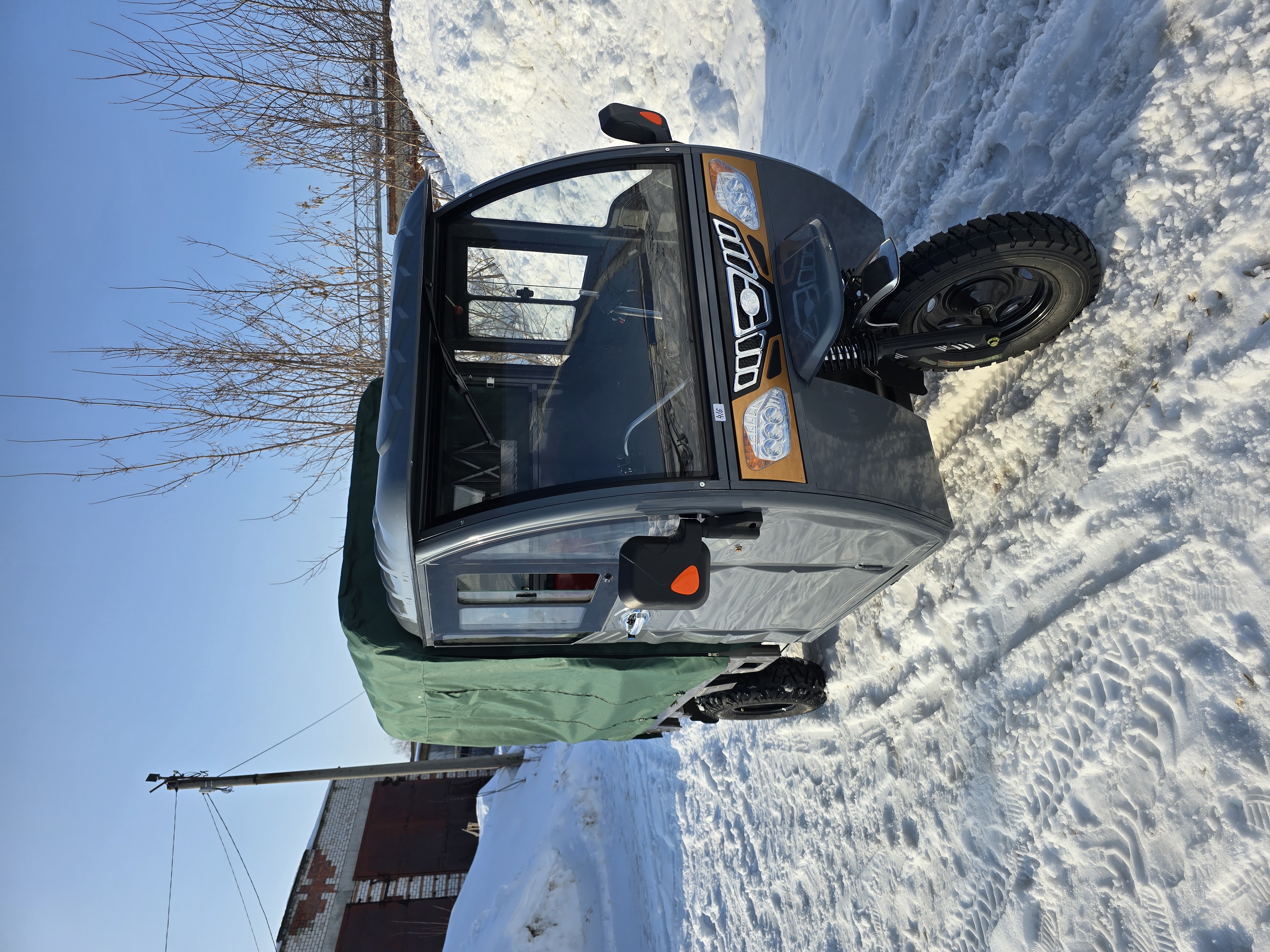 ГЭТ С900 Кабина Гибрид с тентом и усиленными колесами