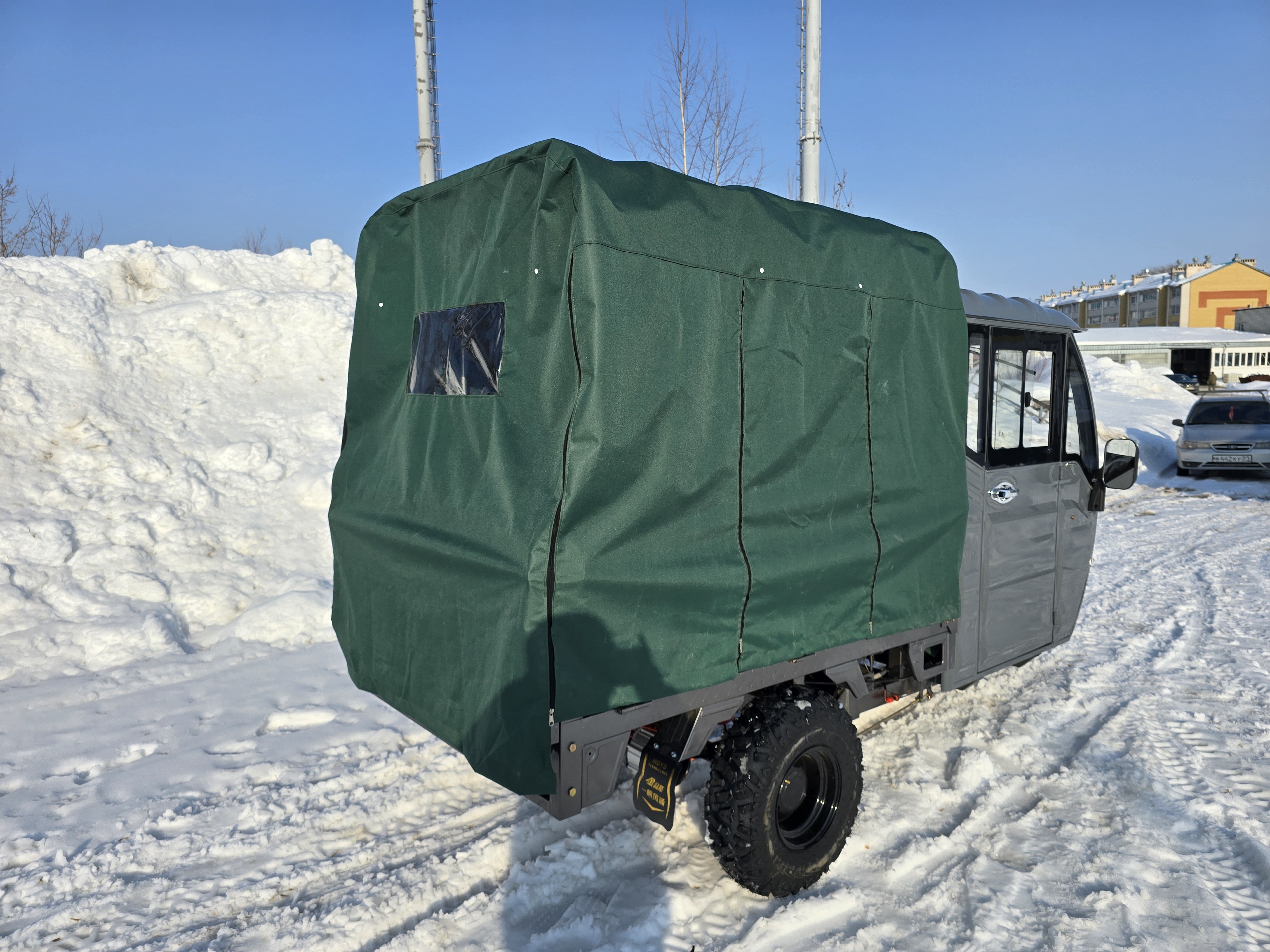 ГЭТ С900 Кабина Гибрид с тентом и усиленными колесами