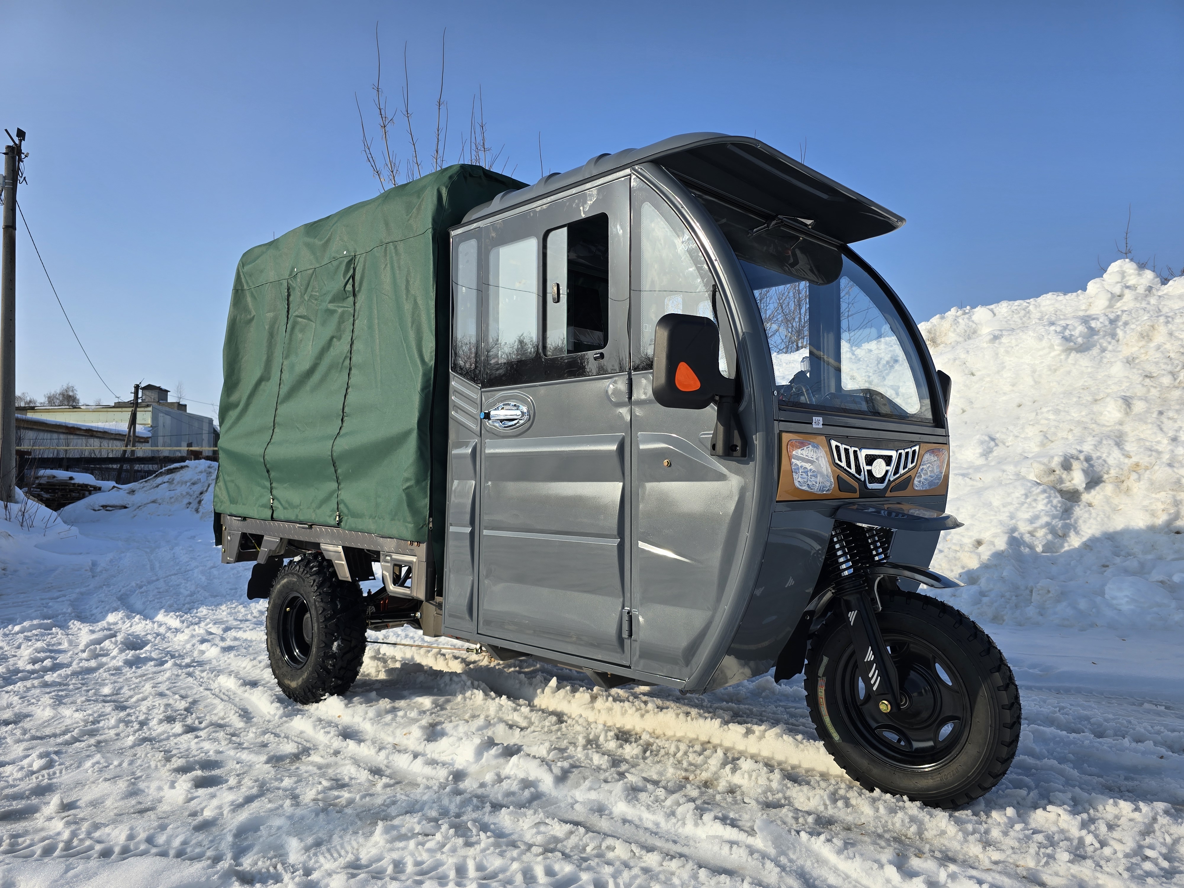 ГЭТ С900 Кабина Гибрид с тентом и усиленными колесами